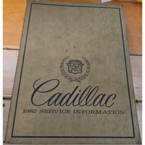 1982 Cadillac Service Information Manual Shop Repair Book GM